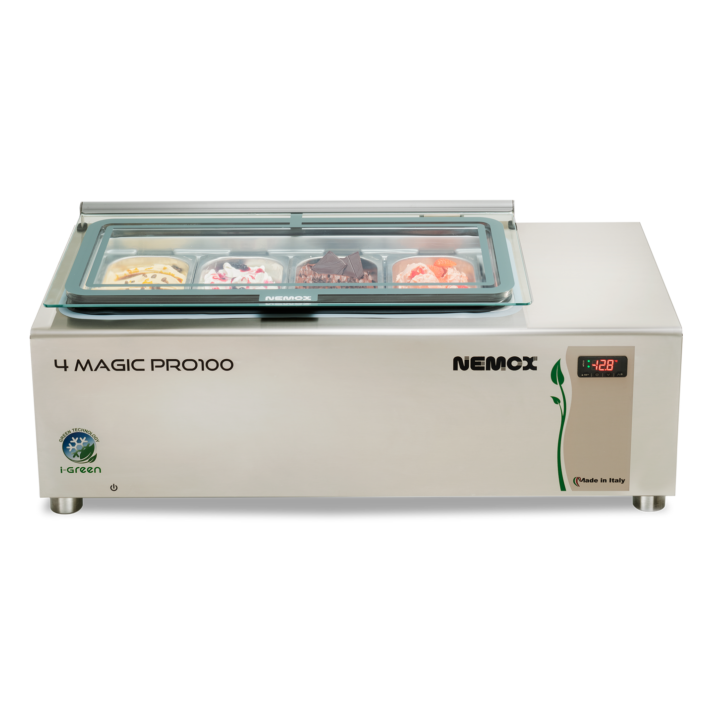 Nemox Gelato 4 Magic pro 100 ijsvitrine