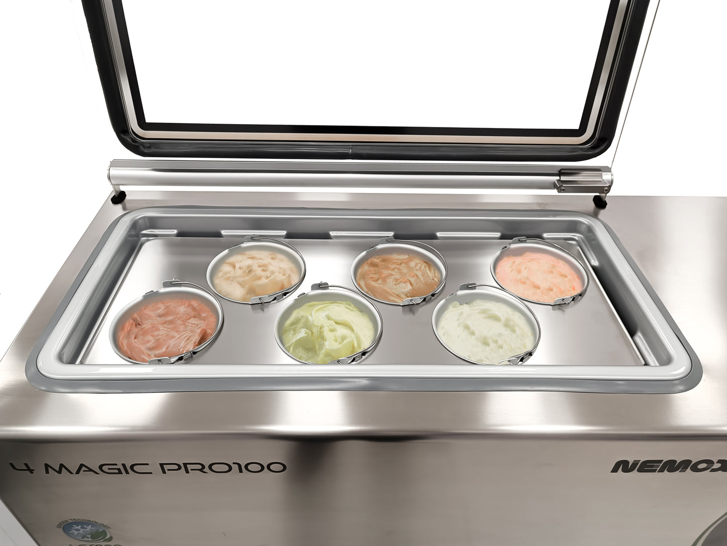 Nemox Gelato 4 Magic pro 100 ijsvitrine